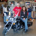A 2010 Harley-Davidson Road King Classic 