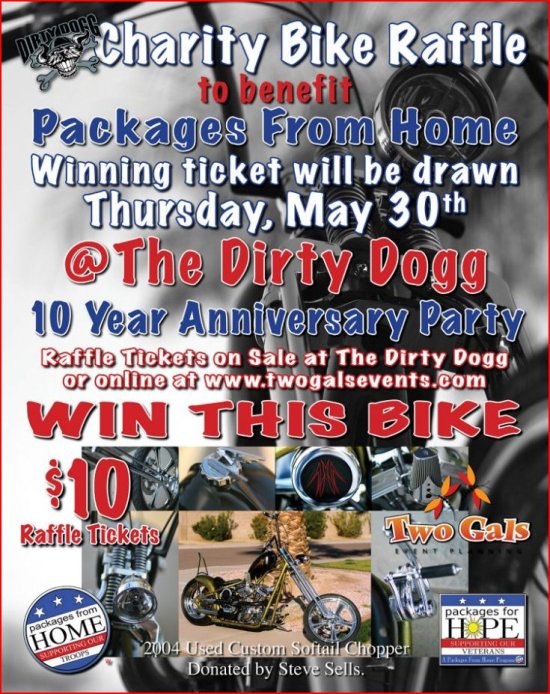 Two Gals Events 2013- Dirty Dog 2004 Chopper -Flyer  