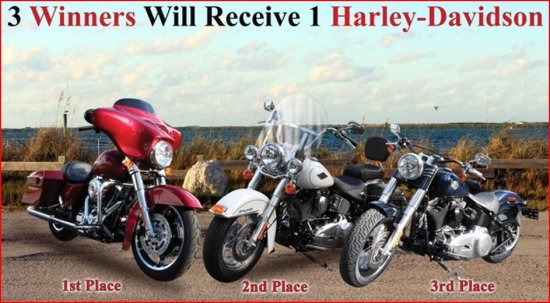 Harleys For Heroes 2013 -Win 1 of 3 Harleys - flyer
